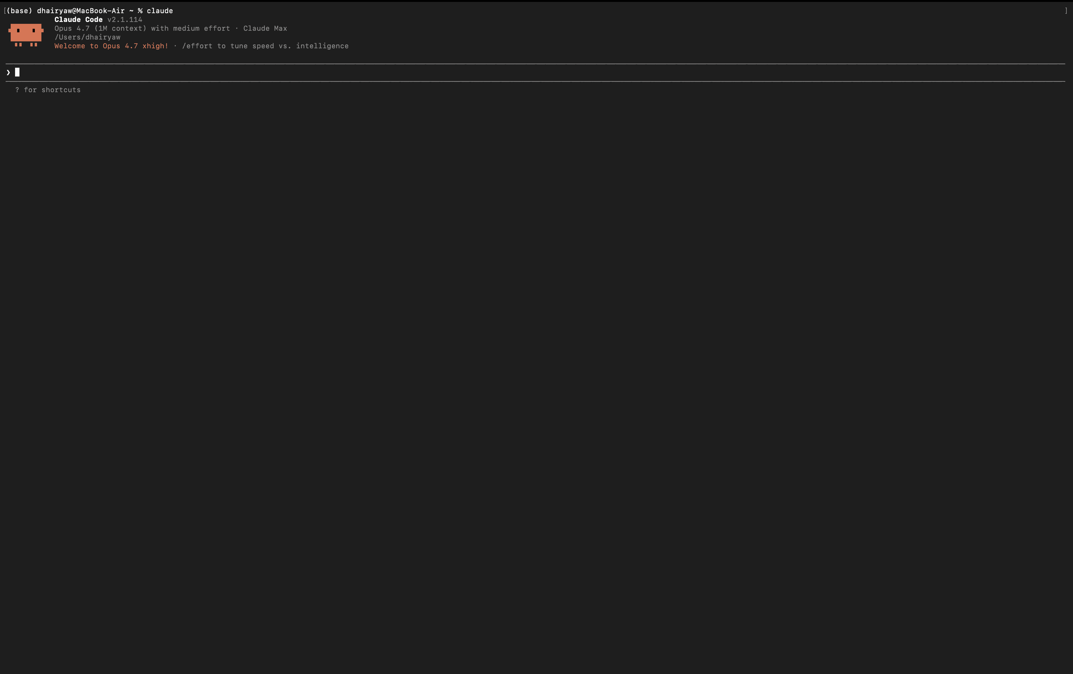 Claude Code terminal generating code from a natural language prompt