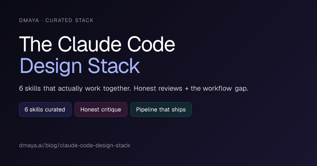 The Claude Code Design Stack: 6 Skills That Actually Work Together (And ...