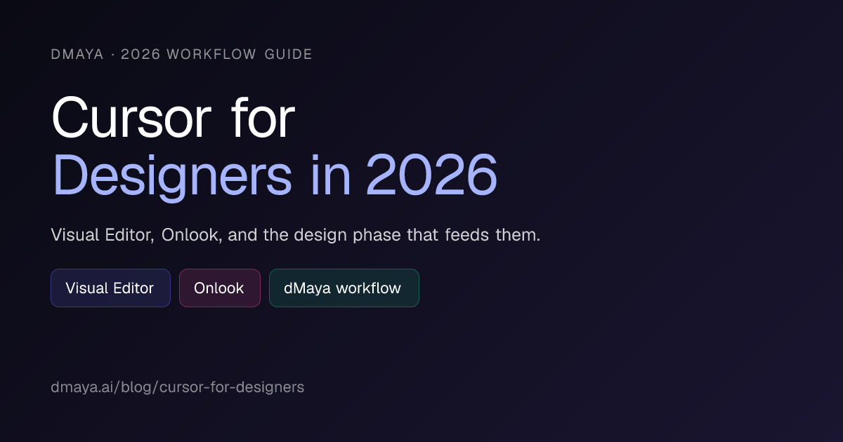 Cursor for Designers in 2026: Visual Editor, Onlook, and the Design ...