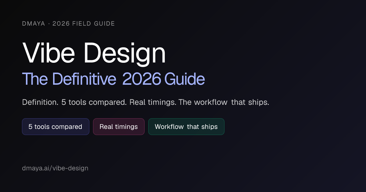 Vibe Design: The Definitive 2026 Guide (Tools Tested, Workflow That ...